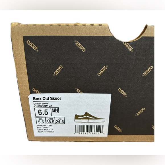 Bmx Old Skool Vans. Golden Brown. NWT. - Picture 13 of 15
